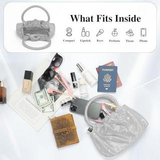 Only-bags.store Kleine Pailletten Abend Clutch Umhängetasche  