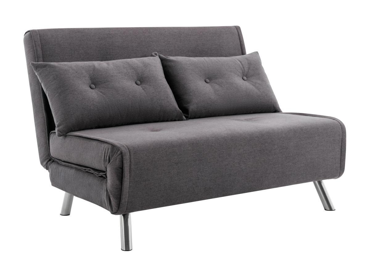 Image of Sofa 2-Sitzer mit Schlaffunktion - Stoff - Anthrazit - URIBIA Sofa 2-Sitzer mit Schlaffunktion - Stoff - Anthrazit - URIBIA