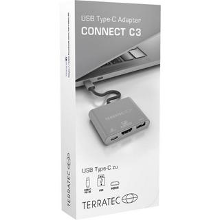 TERRATEC  Terratec Adaptateur USB type C avec port USB-C PD, HDMI et USB 3.0 