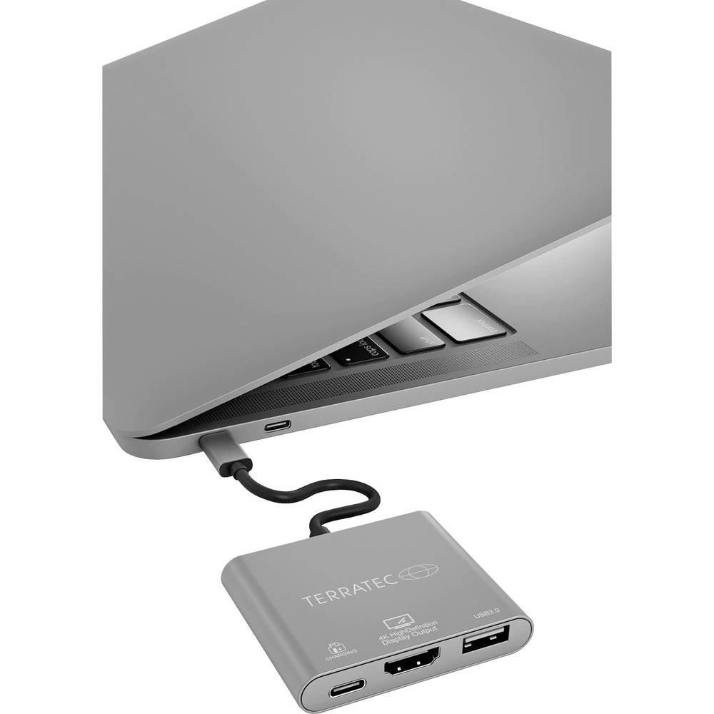 TERRATEC  Terratec Adaptateur USB type C avec port USB-C PD, HDMI et USB 3.0 