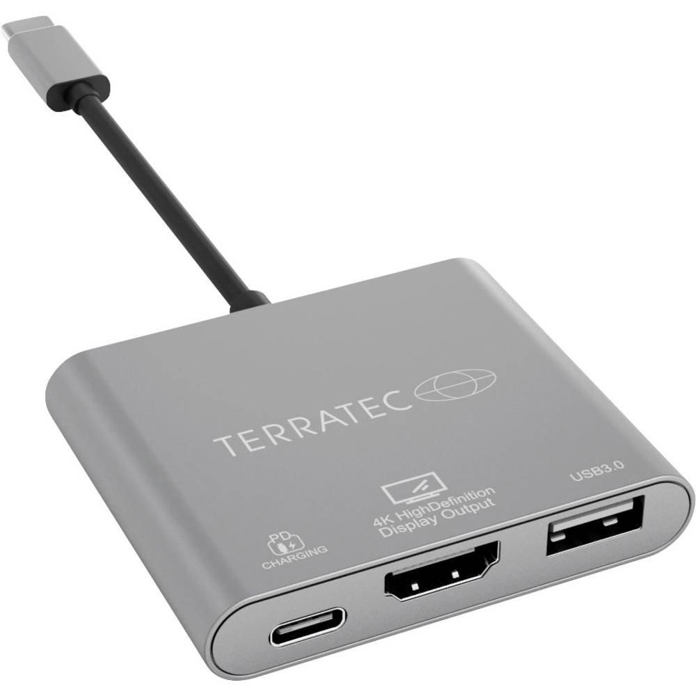 TERRATEC  Terratec Adaptateur USB type C avec port USB-C PD, HDMI et USB 3.0 