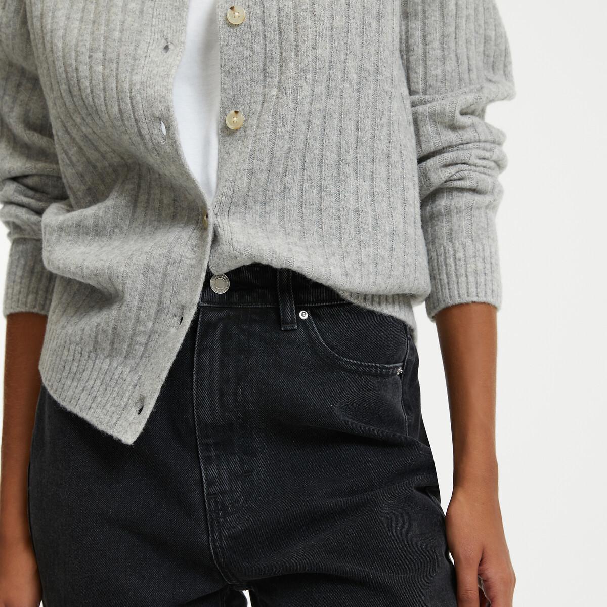 La Redoute Collections Gerade High-Waist 7/8 Länge Jeans  