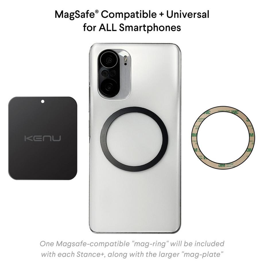 KENU  Stance+ All-in-One MagSafe Telefonständer, Multi-Winkel, Universal 