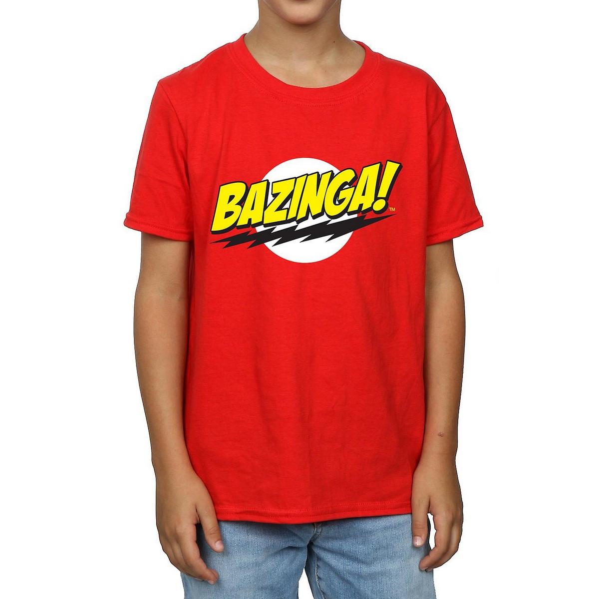 Image of Bazinga Tshirt Jungen Rot Bunt 128