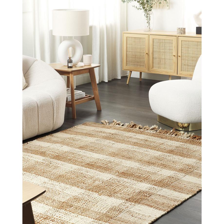 Beliani Teppich aus Jute  BERISSA  
