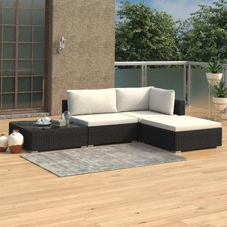 VidaXL set giardino Polirattan  