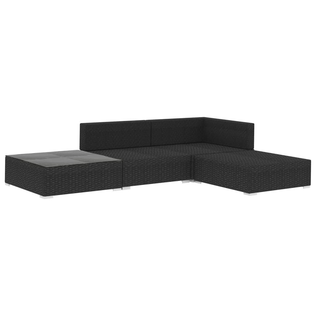 VidaXL set giardino Polirattan  