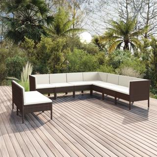 VidaXL Garten-sofagarnitur poly-rattan  