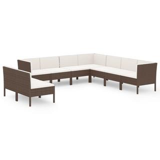 VidaXL Garten-sofagarnitur poly-rattan  