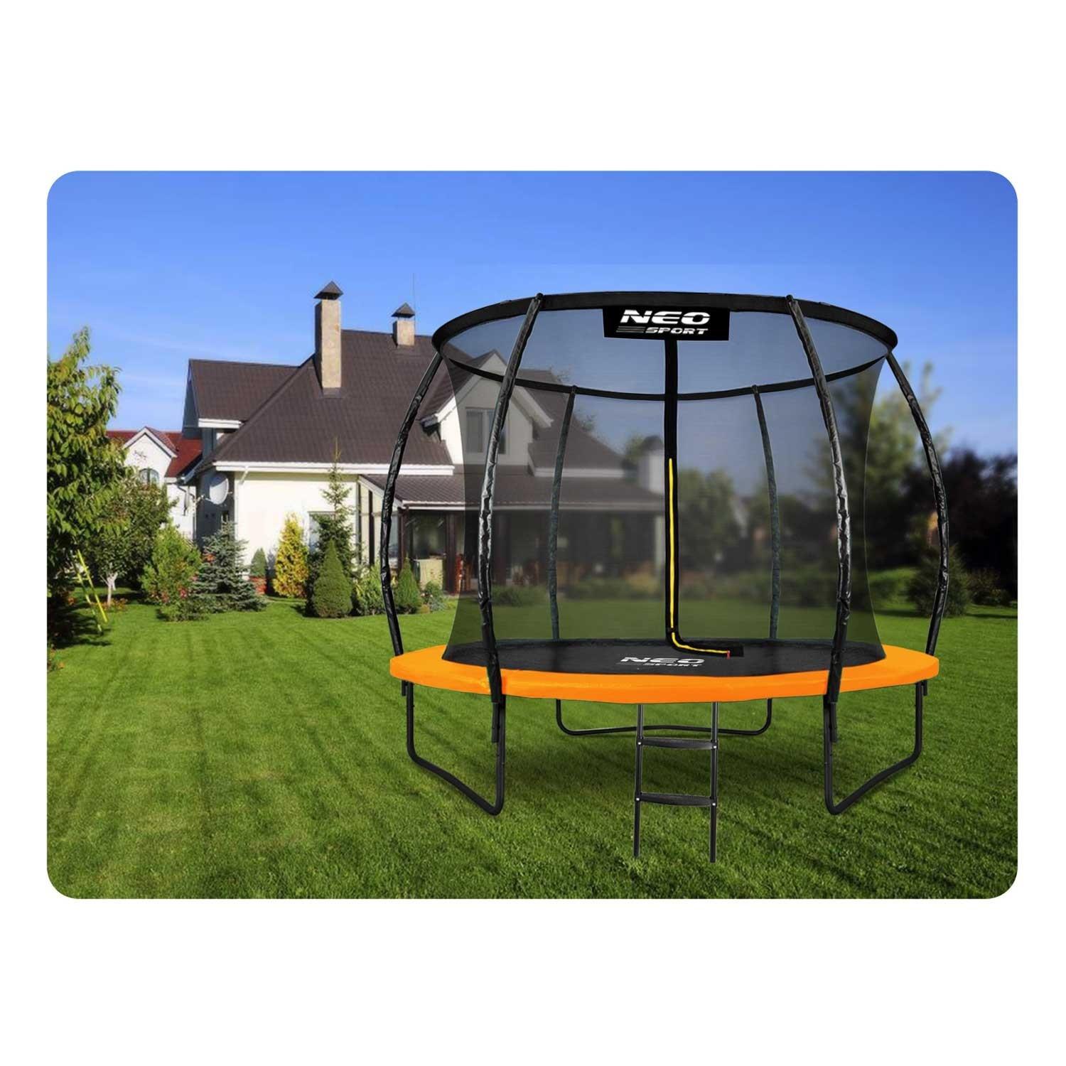 B2X Profiltrampolin 8 Fuß/252 cm mit internem Sicherheitsnetz von Neo-Sport  