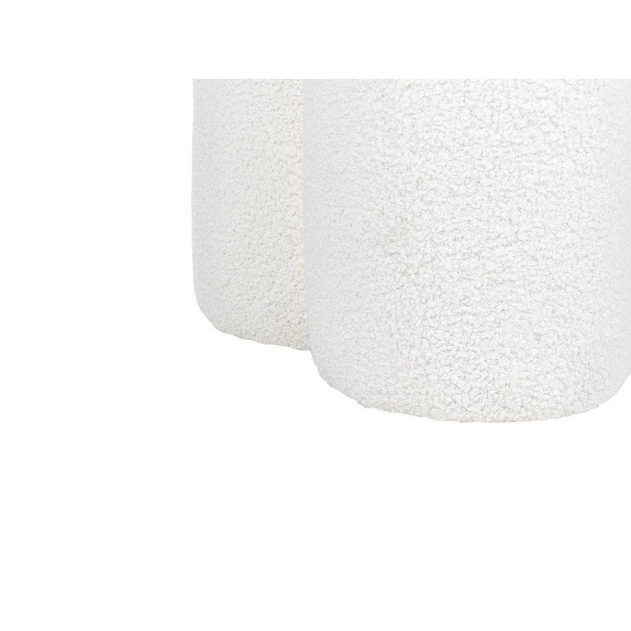 Beliani Pouf aus Bouclé Modern CARRINGTON  