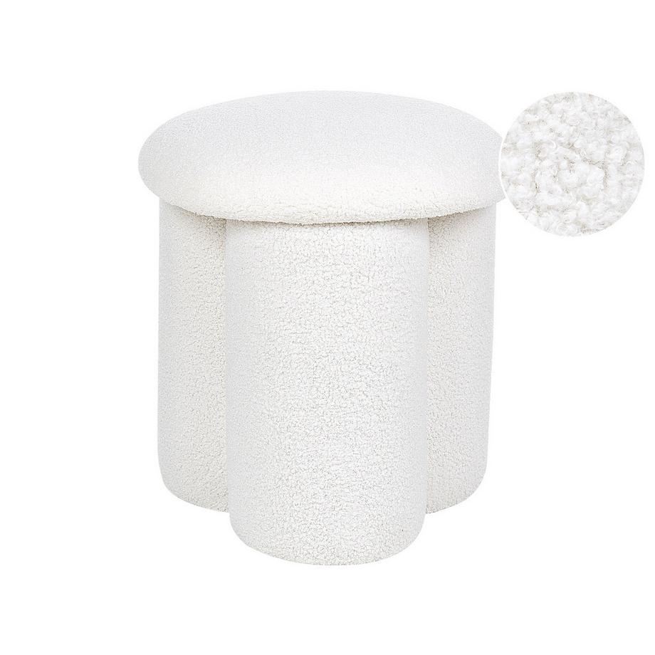 Beliani Pouf aus Bouclé Modern CARRINGTON  