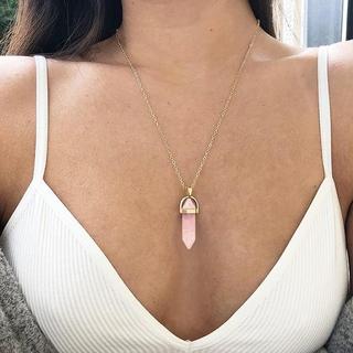 eStore  Halskette mit Kristall - Pink 