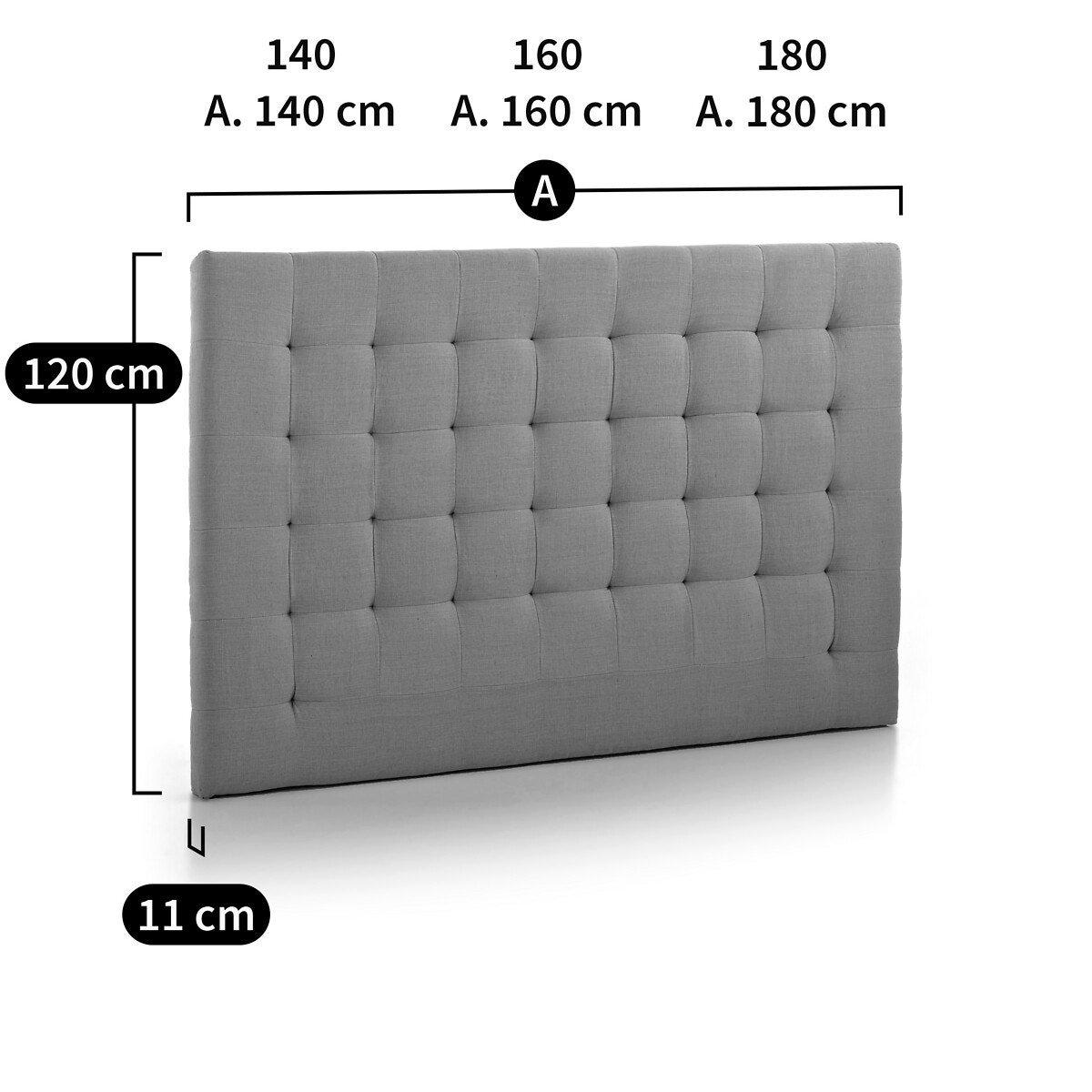 AM.PM Tête de lit capitonnée lin H120cm  