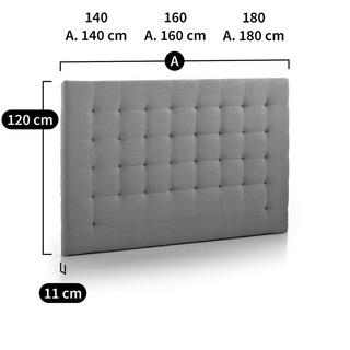 AM.PM Tête de lit capitonnée lin H120cm  