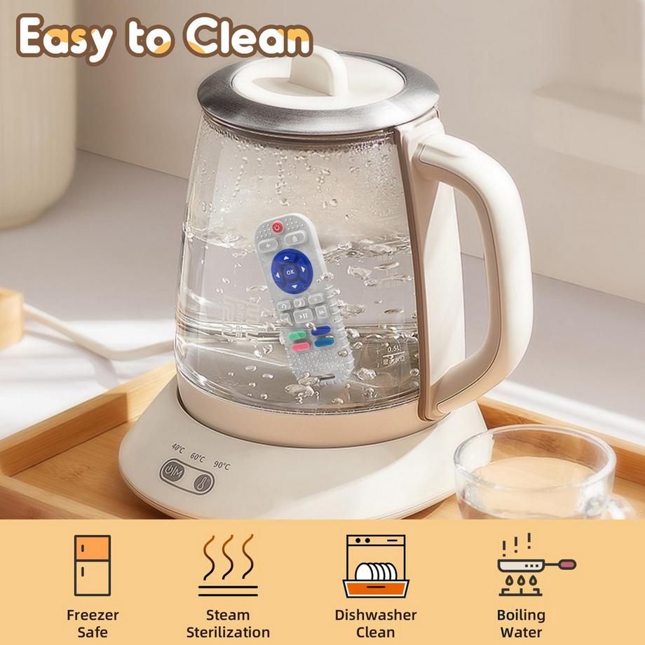 Activity-board  Beißring Babyspielzeug Silikon-Fernbedienung Beißhilfe 