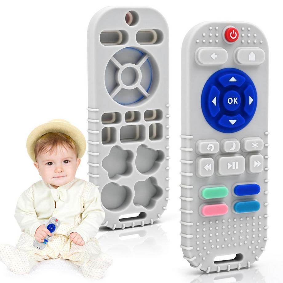 Beißring Babyspielzeug Silikon-Fernbedienung Beißhilfe