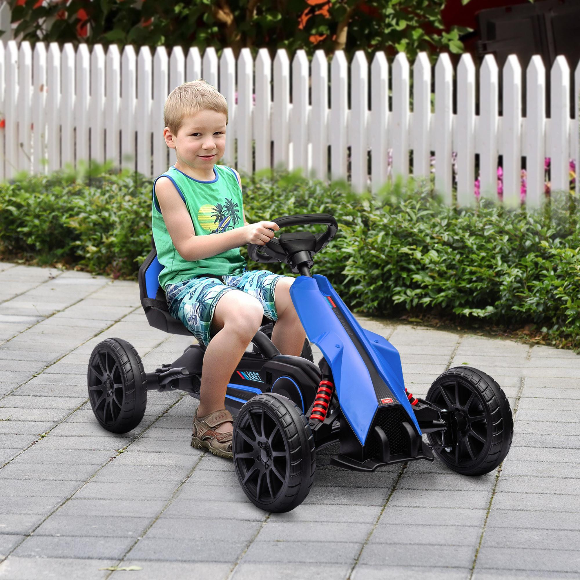 HOMCOM  Voiture à pédales kart pour enfants 