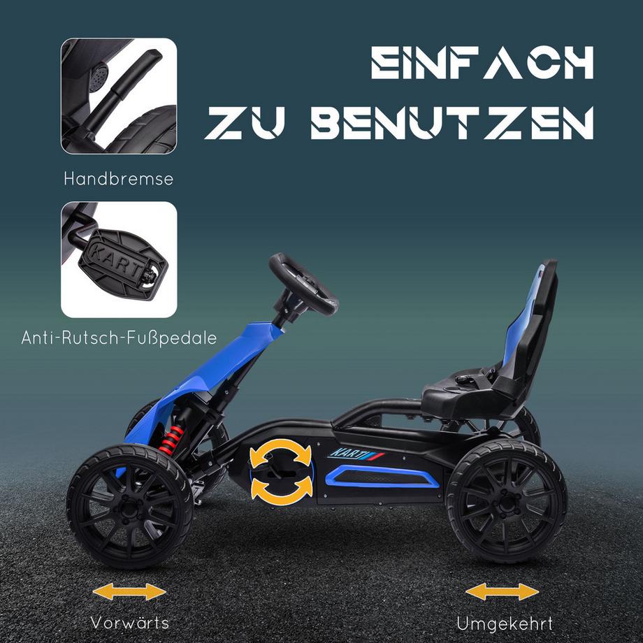 HOMCOM  Kinder Go Kart Tretauto 