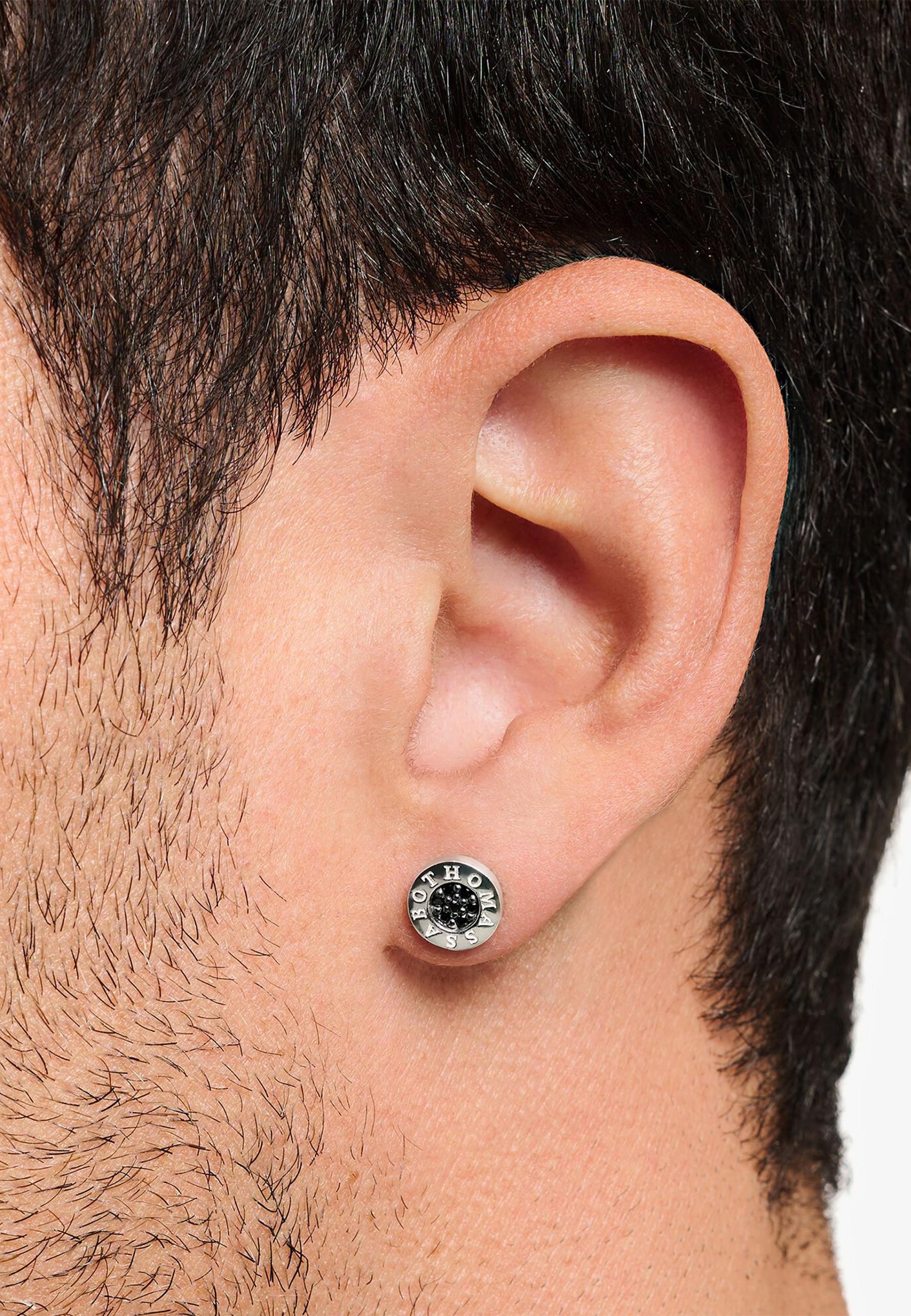 Thomas Sabo  Boucles d'Oreilles Pavé Classique Noir 