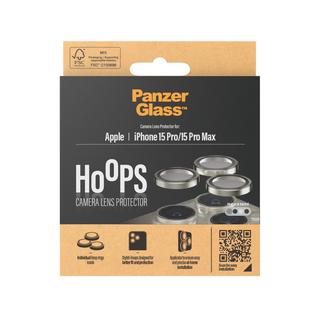 PanzerGlass  ® Hoops® Natural Metal Camera Lens Protector iPhone 15 Pro | 15 Pro Max Pellicola proteggischermo trasparente Apple 1 pz 