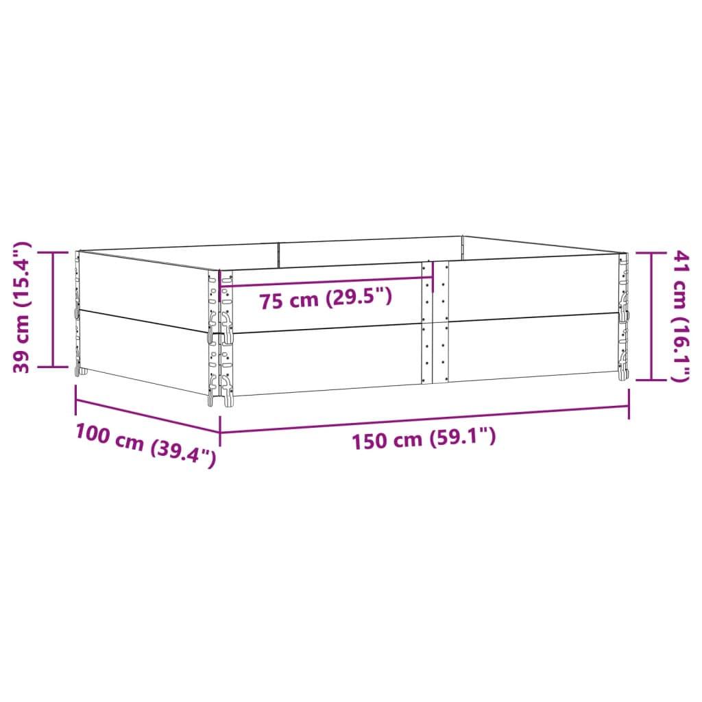 VidaXL Jardinière bois de pin  