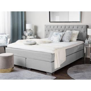 Beliani Letto boxspring en Poliestere Moderno DUCHESS  