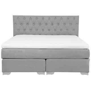 Beliani Letto boxspring en Poliestere Moderno DUCHESS  