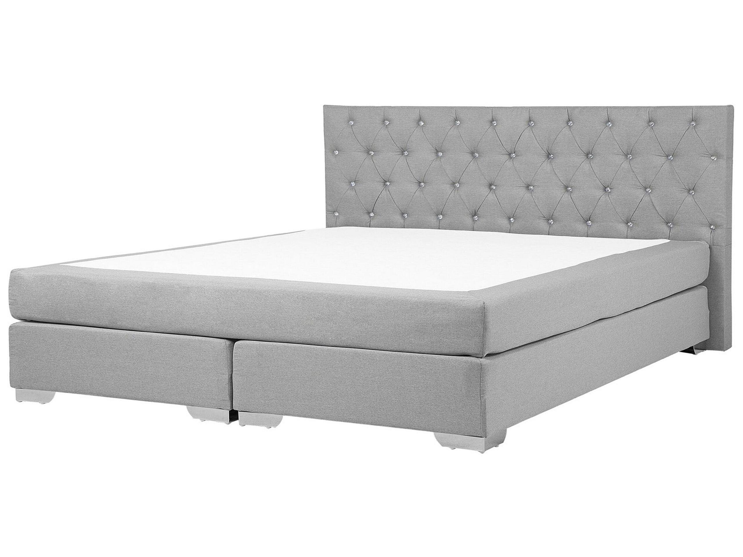 Beliani Letto boxspring en Poliestere Moderno DUCHESS  