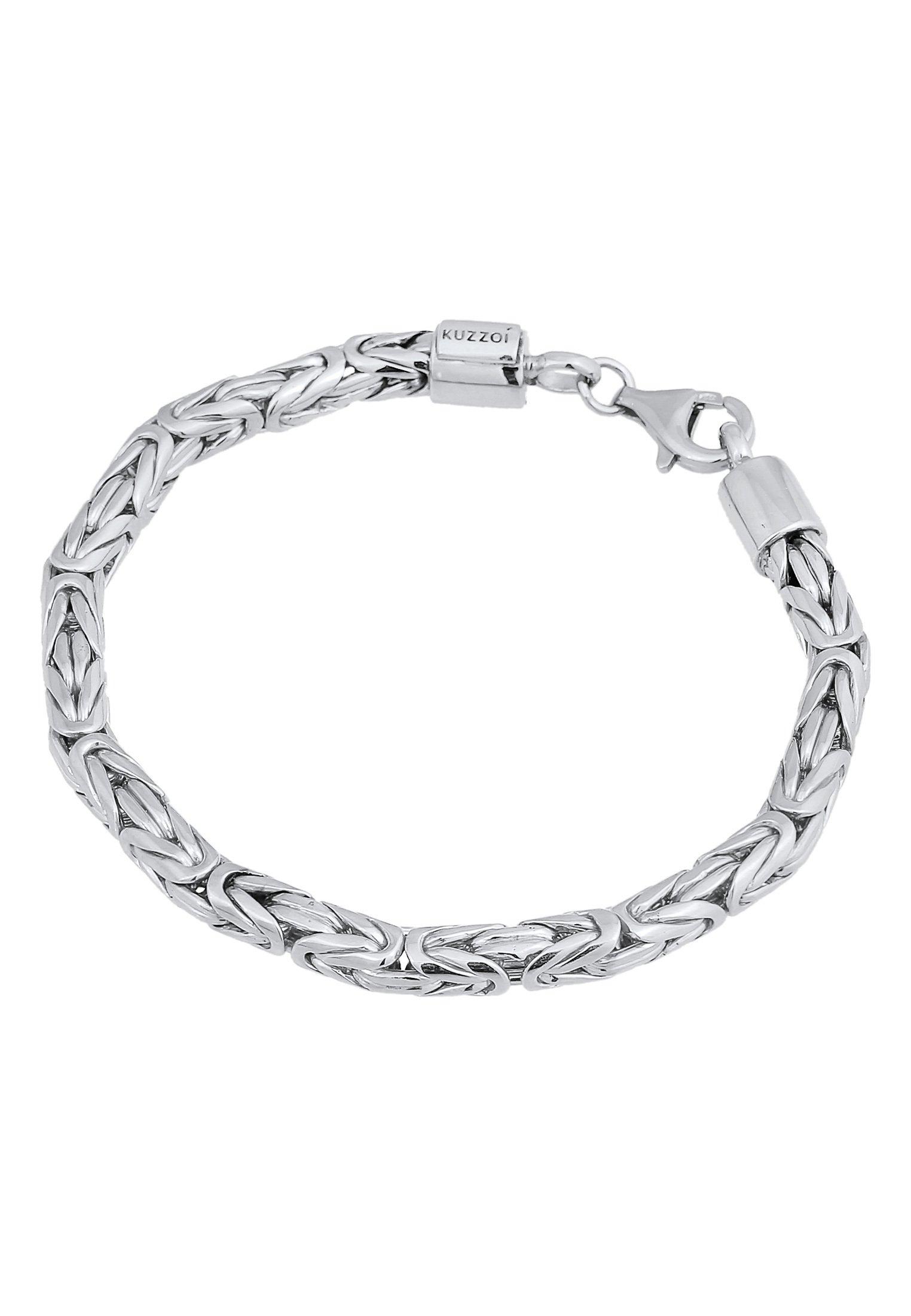 Kuzzoi  Bracelet Herren Königskette Rund 925 Silber 