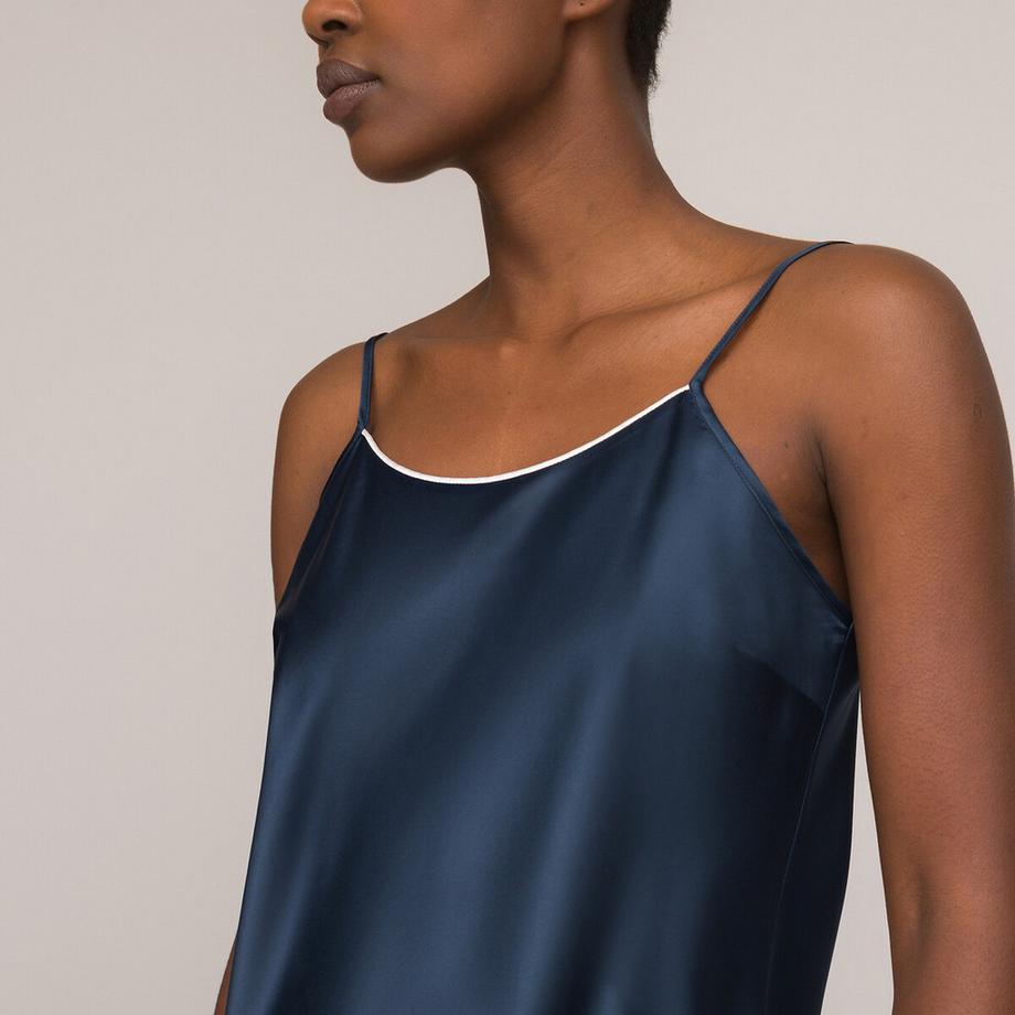 La Redoute Collections Nachthemd mit schmalen verstellbaren Trägern  