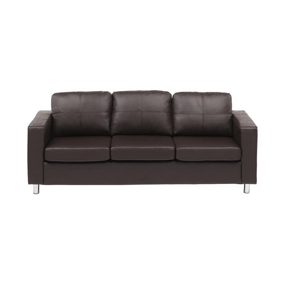 Vente-unique Sofa 3Sitzer Kunstleder ACKLEY  