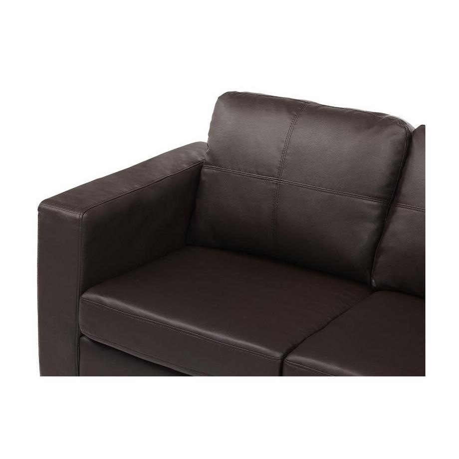 Vente-unique Sofa 3Sitzer Kunstleder ACKLEY  