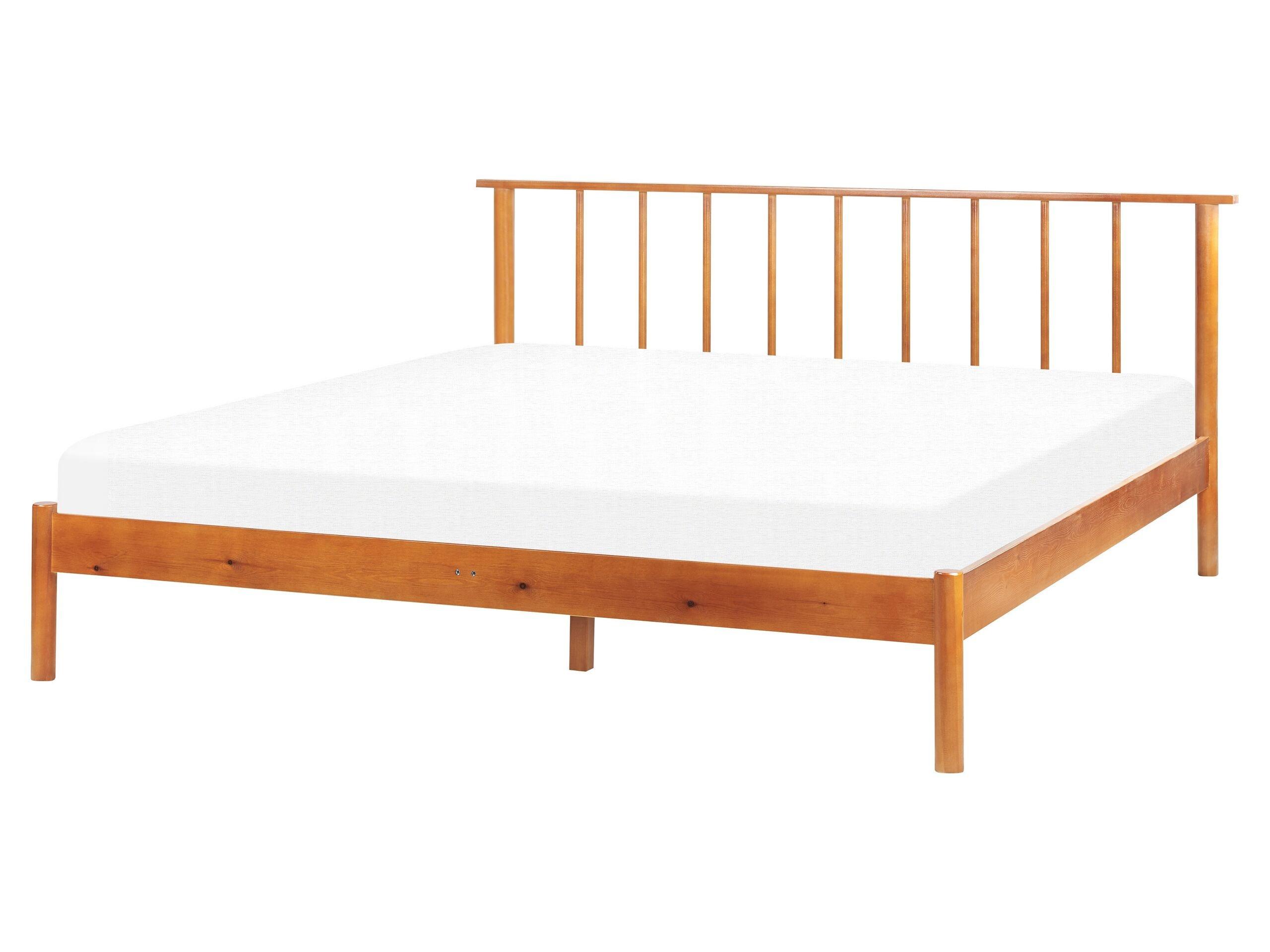 Beliani Letto con rete a doghe en Legno di pino Scandinavo BARRET  