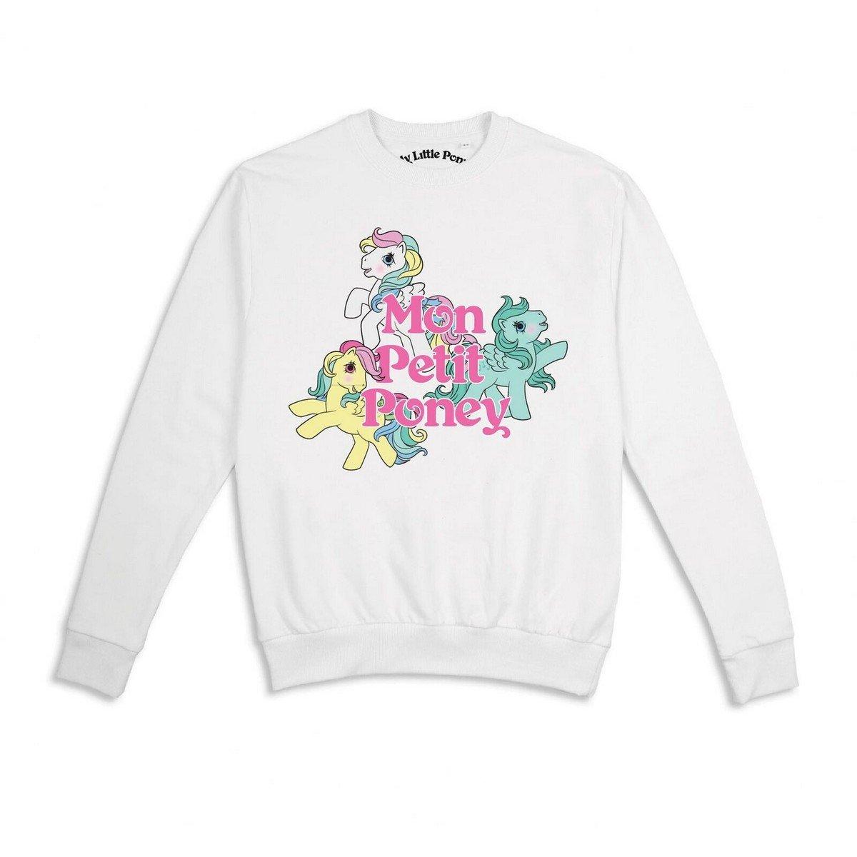 Image of Mon Petit Poney Sweatshirt Damen Weiss L