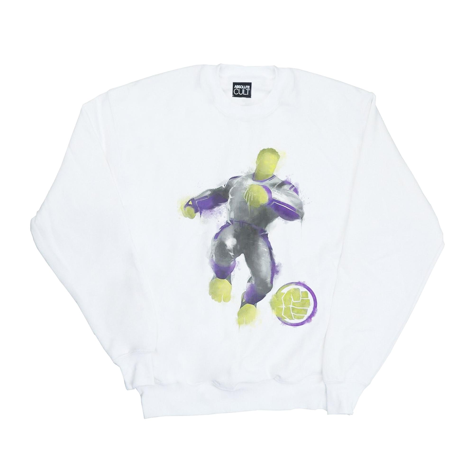 Image of Avengers Endgame Painted Hulk Sweatshirt Damen Weiss M