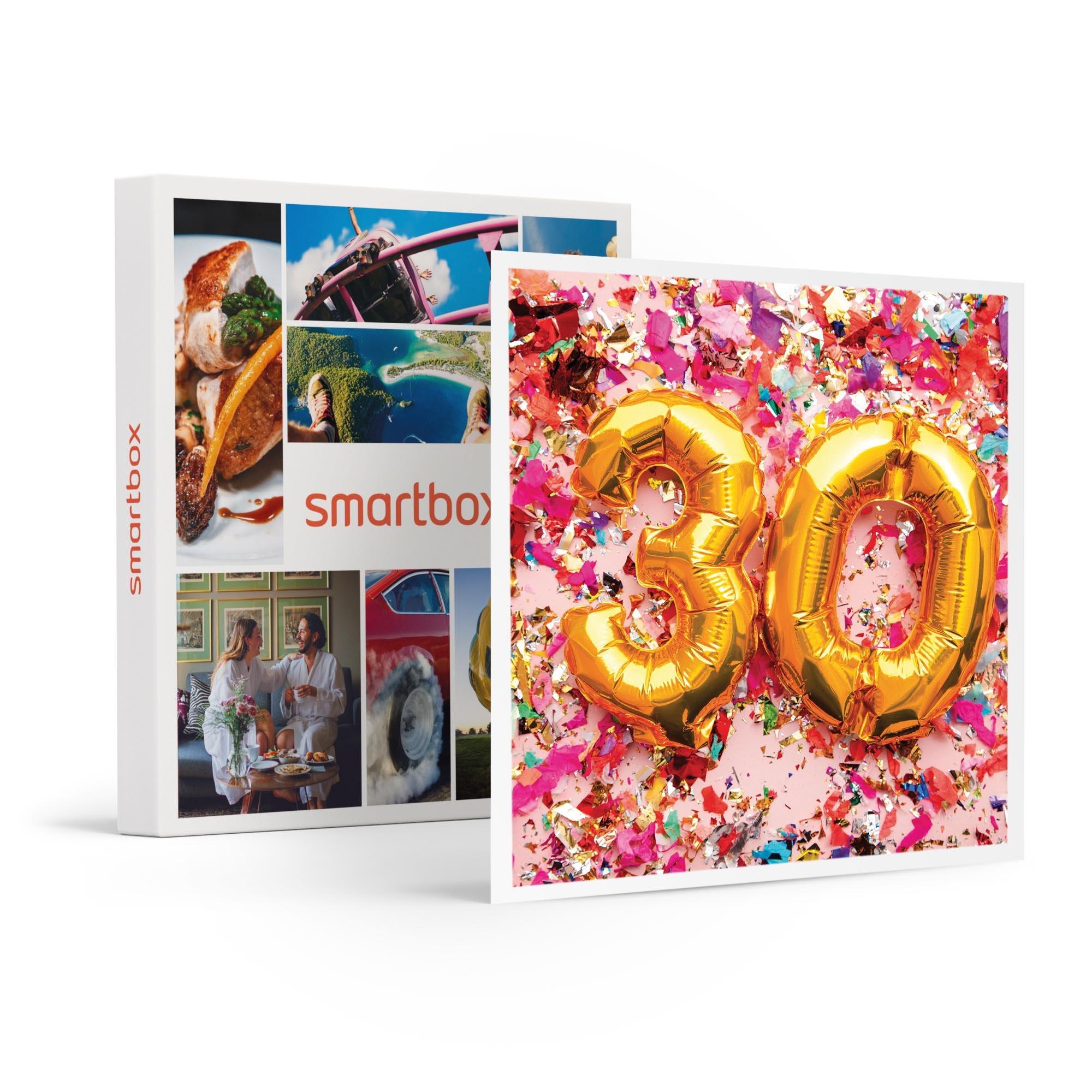 Smartbox  Coffret anniversaire 30 ans : séjour en Europe, souper gastronomique ou aventure - Coffret Cadeau 
