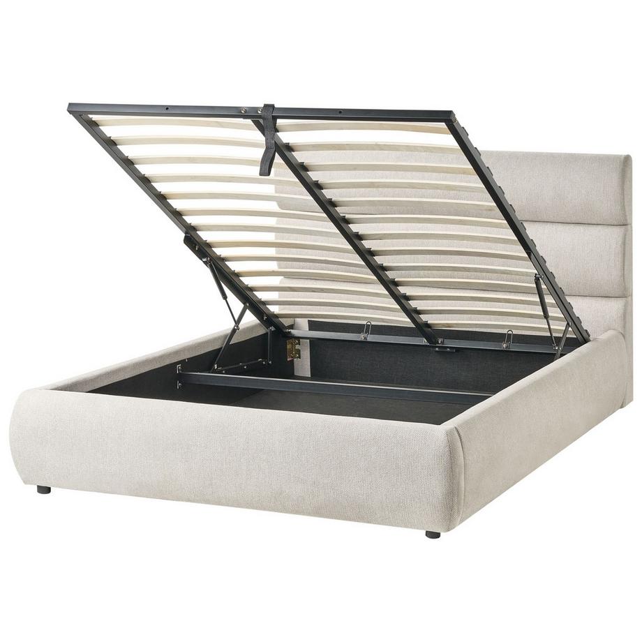 Letto contenitore en Lino sintetico Minimalista BONIFACIO