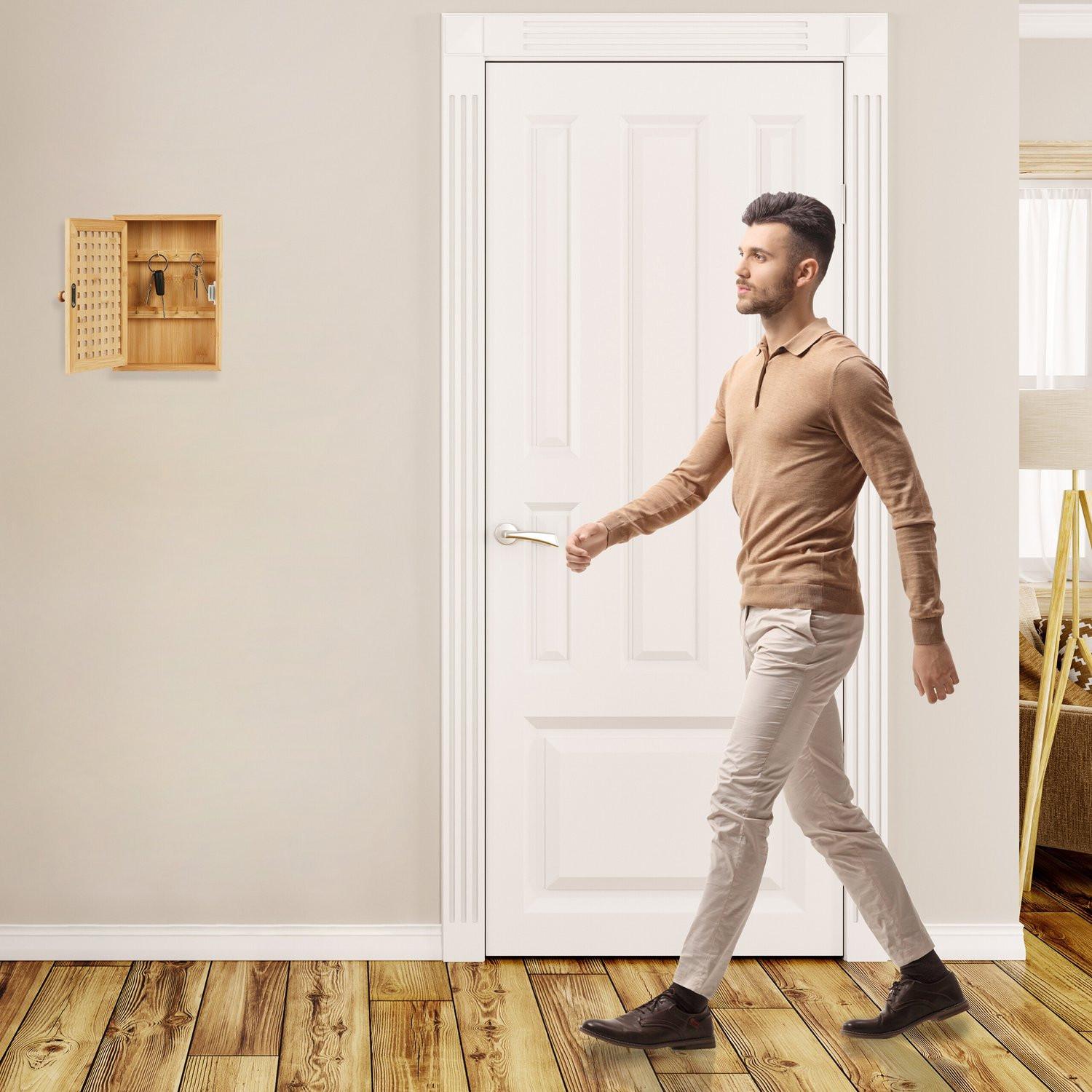 B2X Boîte à clés en bambou  