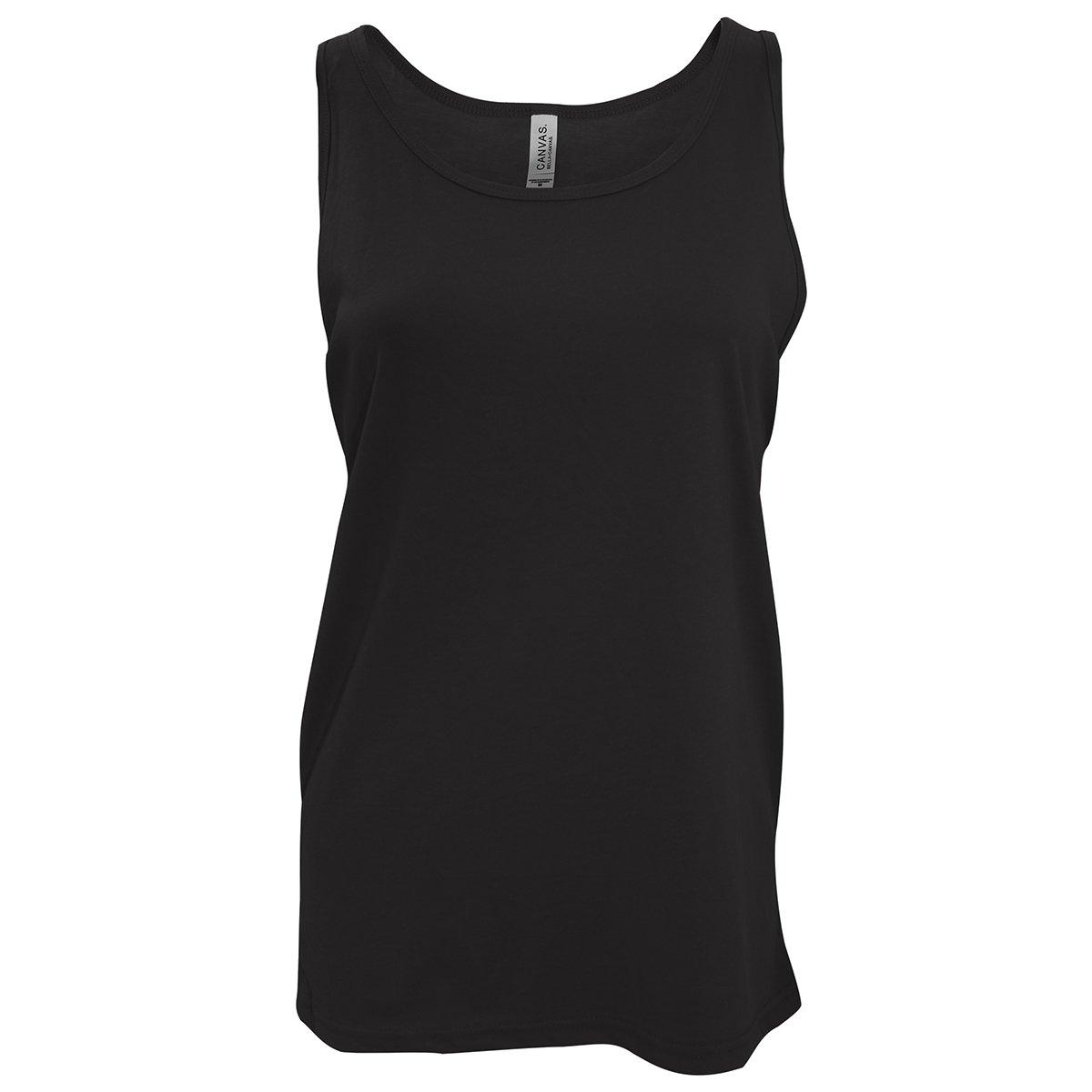 Image of Canvas Jersey Tanktop, Ärmellos Unisex Schwarz M