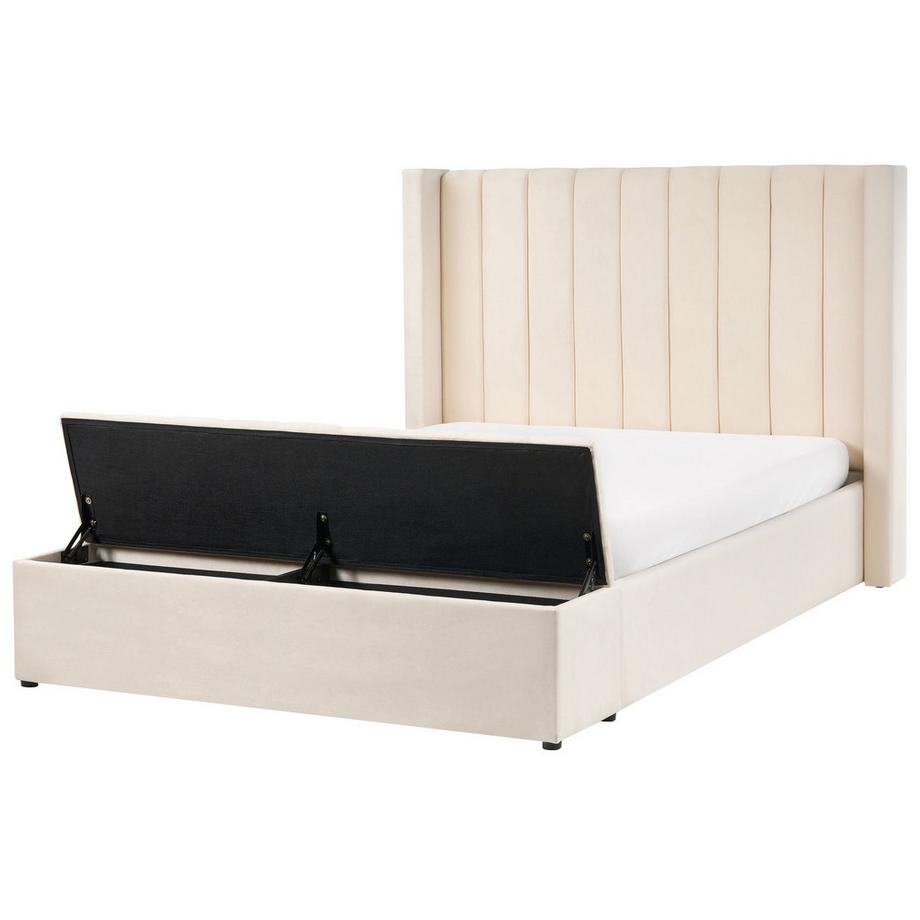 Letto con panca contenitore en Velluto Minimalista NOYERS