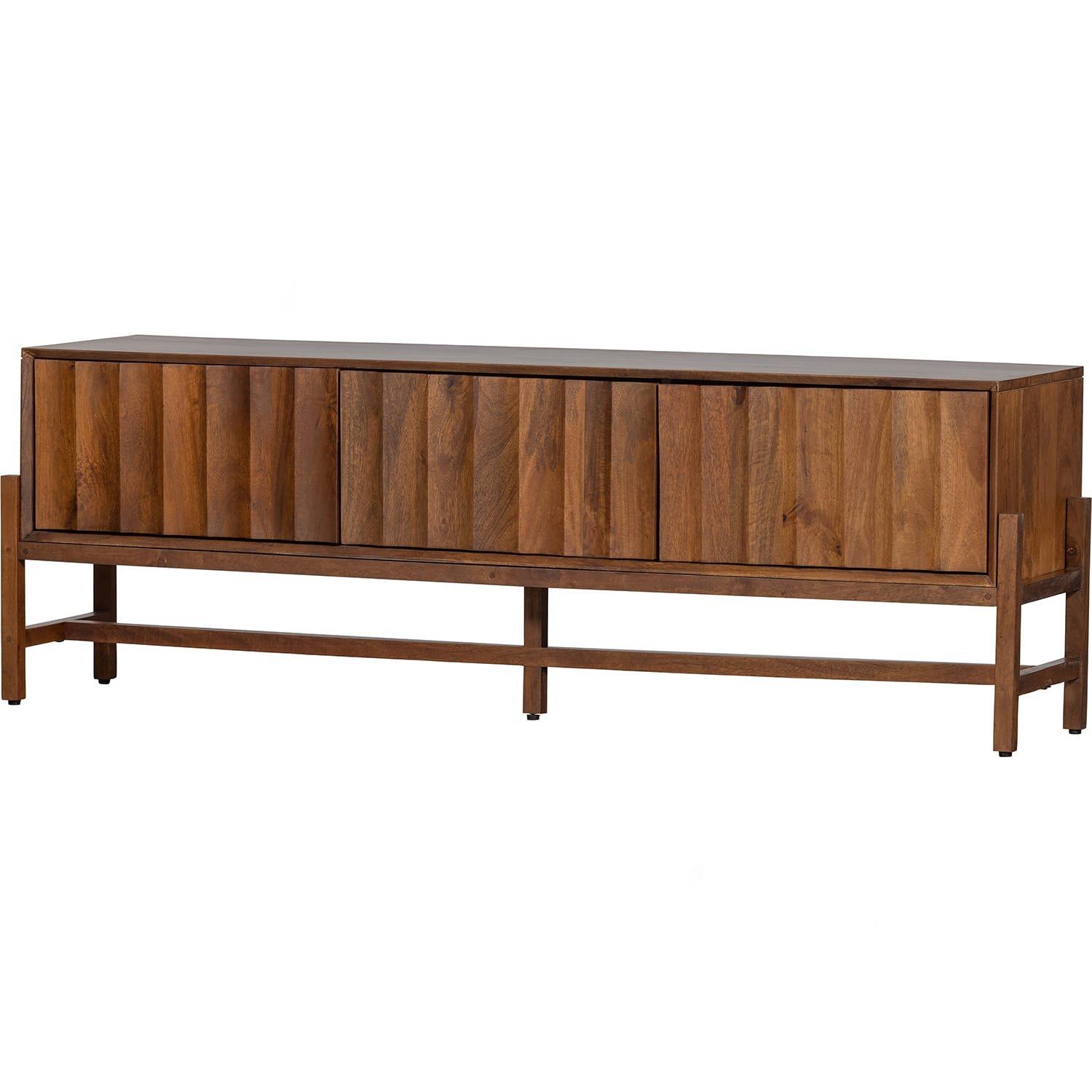 Image of TV-Lowboard Plint Mangoholz walnut 160 TV-Lowboard Plint Mangoholz walnut 160