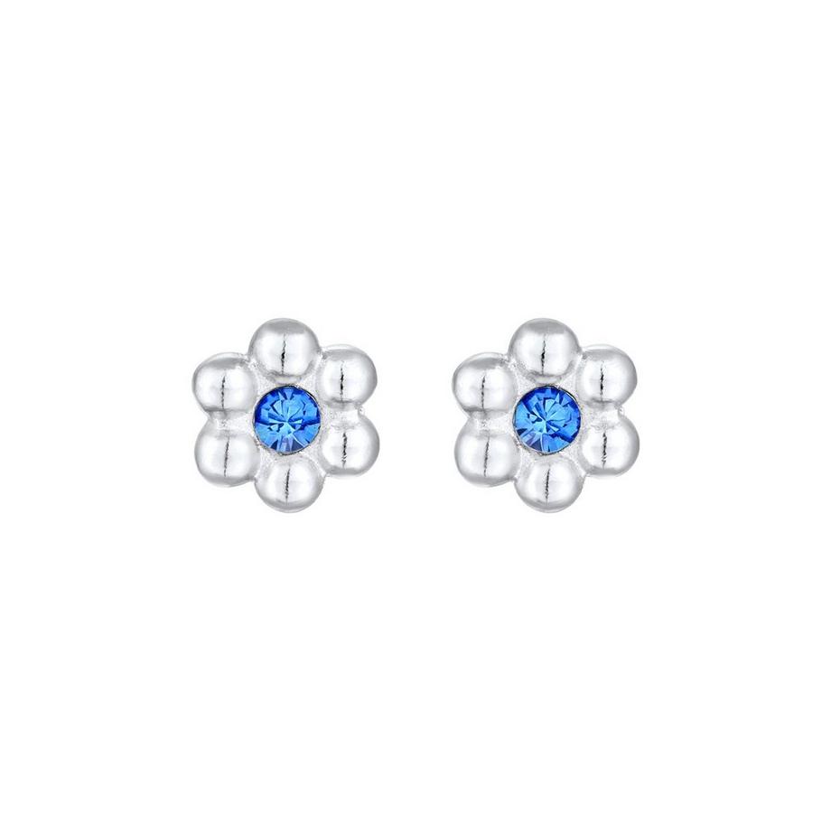 Elli  Boucles d'Oreilles Enfants Clous D'oreilles Fleur Ludique Avec Cristal 