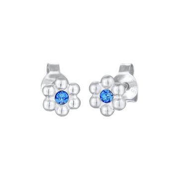 Boucles d'Oreilles Enfants Clous D'oreilles Fleur Ludique Avec Cristal