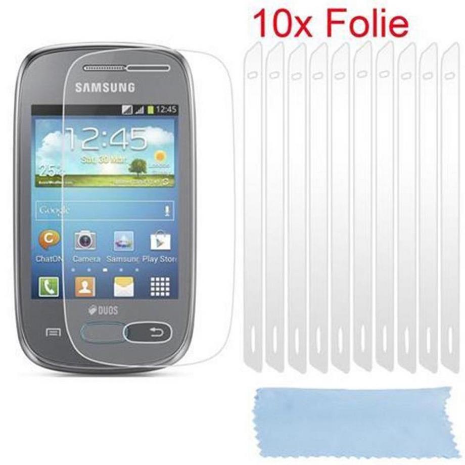 Cadorabo  Displayschutzfolien kompatibel mit Samsung Galaxy POCKET NEO - Schutzfolien in HIGH CLEAR - 10 Stück hochtransparenter Schutzfolien gegen Staub, Schmutz und Kratzer 