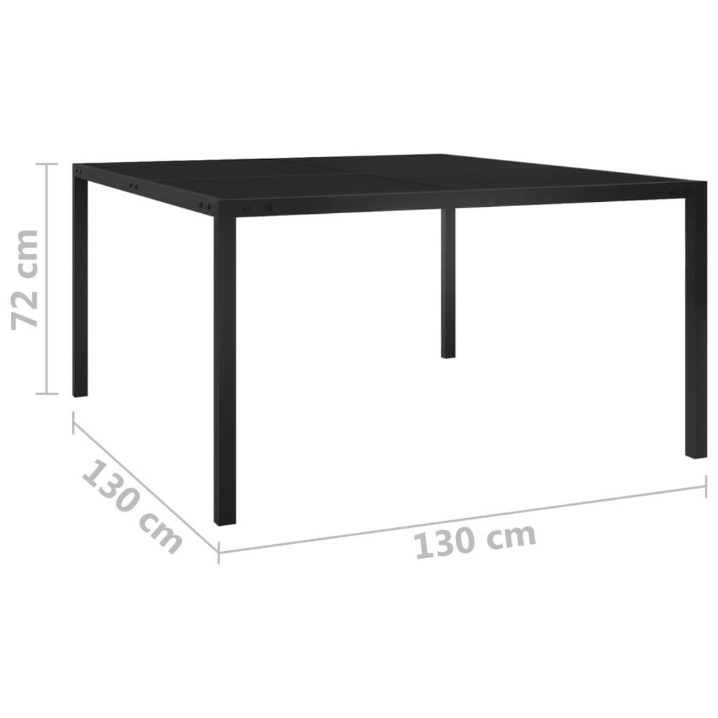 VidaXL Table de jardin acier  