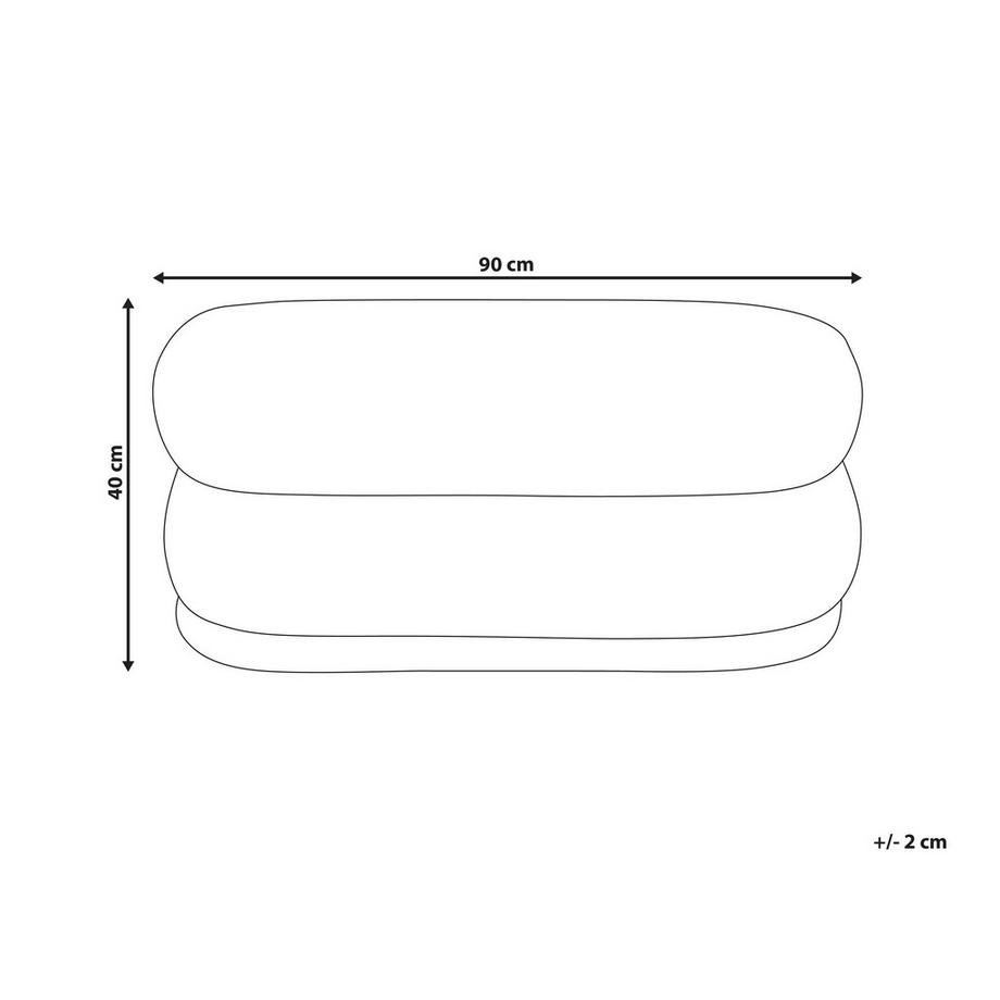Beliani Banc rembourré en Bouclé  ELLENDALE  