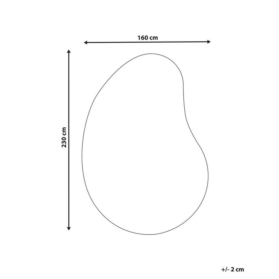 Beliani Teppich aus Viskose Minimalistisch MASSO  