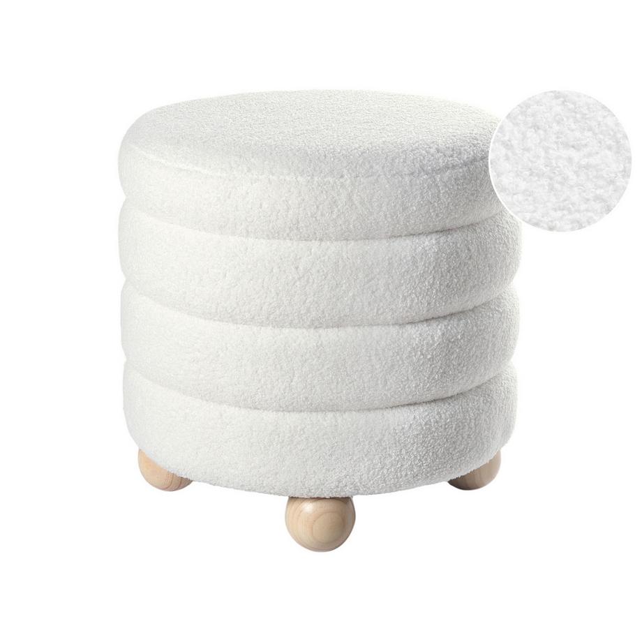Pouf aus Bouclé Minimalistisch CHILLY