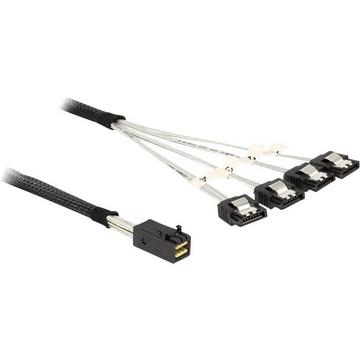 Câble Mini SAS HD x 4 SFF 8643 à 4 x borne femelle SATA 7 Pin